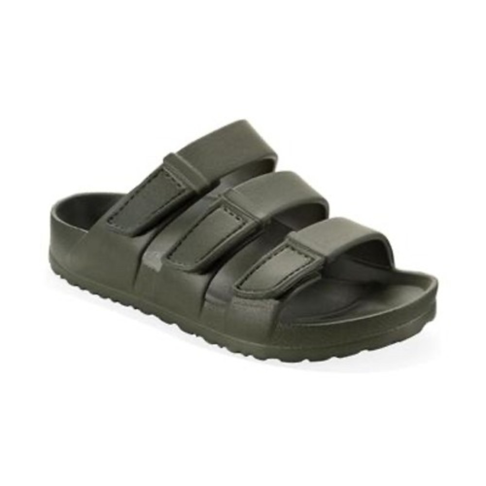 Sun + Stone Slip‎ On Bowie Sandal Olive Size 13 M